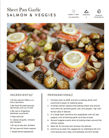 21 - Day Meal Prep Guide and Recipe Ebook（Value: $29） - Bali Aga Beauty