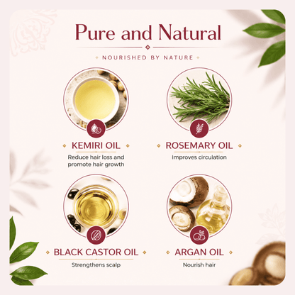 BaliAga Kemiri Natural Hair Growth Oil - Bali Aga Beauty