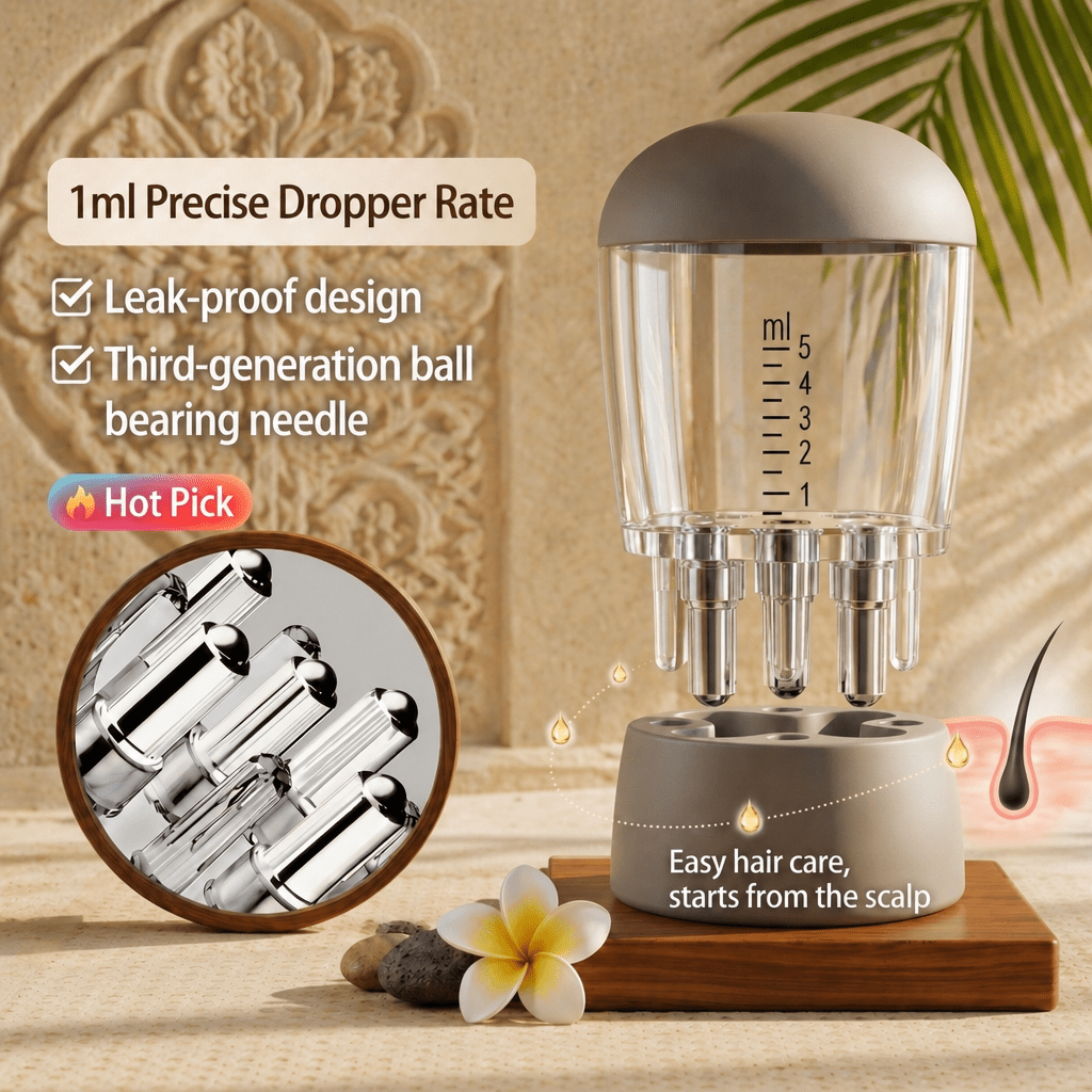 BaliAga Scalp & Hair Oil Applicator, Head Massager Scalp, Root Comb Applicator Bottle for Haircare - For precise, even and mess - free oiling - Bali Aga Beauty
