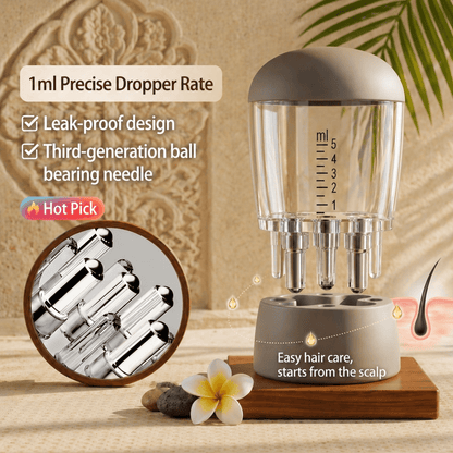 BaliAga Scalp & Hair Oil Applicator, Head Massager Scalp, Root Comb Applicator Bottle for Haircare - For precise, even and mess - free oiling - Bali Aga Beauty
